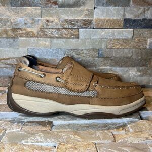 Ped-Lite Oliver Tan Leather Boat Shoes Men's Size 10 Wide